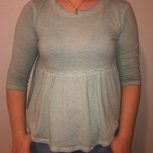 Arizona Green Peplum Top